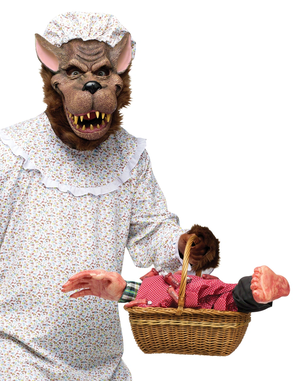 Böser Wolf Im Oma Kostüm 3 Böser Wolf Im Oma Kostüm – Bild 3