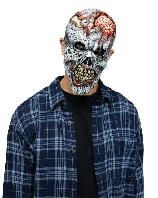 Decay Zombie Halbmaske Für Erwachsene -Halloween Kostüme Herren Verkäufe decay zombie halbmaske aus pvc fuer erwachsene schaurige zombie maske zombie verkleidung zombie kostuem zubehoer zombie kostuem idee 53970