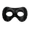 Schwarze Augenmaske In Lederoptik Mit Nieten