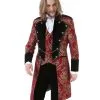 Gothic Aristokrat Herren Mantel Gold Rot