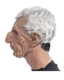 Großvater Vollkopf Maske Mit Grauen Haaren 5 Großvater Vollkopf Maske Mit Grauen Haaren -Halloween Kostüme Herren Verkäufe grossvater vollkopf maske mit grauen ghaaren old grandpa latex mask with silver hair opa maske 39671 3
