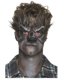 Haarige Werwolf Schaumlatex Applikation