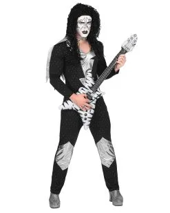 Heavy Metal Rock Star Kostüm -Halloween Kostüme Herren Verkäufe heavy metal rocker kostuem heavy metal rocker mens costume 70er jahre kostuem kiss kostuem 36604 04