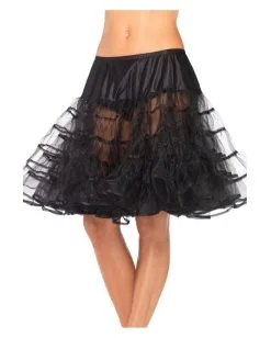 Petticoat Knielang Schwarz