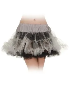 Schwarz-grauer Petticoat One Size