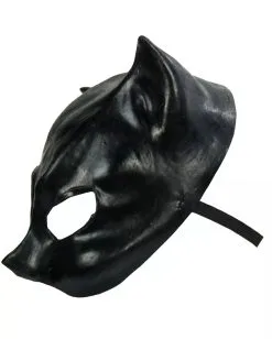 Catwoman Latex Halbmaske -Halloween Kostüme Herren Verkäufe schwarze katzenmaske black cat maske catwoman maske katzen lady maske halloween maske faschings maske 14145 03