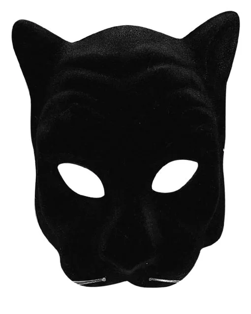 Schwarzer Panther Gesichtsmaske -Halloween Kostüme Herren Verkäufe schwarze panther maske black panther mask schwarze raubtier maske schwarze leoparden maske tiermaske 8801337 01