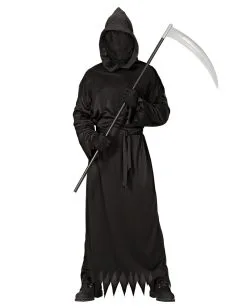 Schwarzes Reaper Phantom Kostüm -Halloween Kostüme Herren Verkäufe schwarzes phantom kostuem daemon halloween verkleidung mit maske gevatter tod kostuem 14837 04