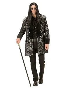 Venezianischer Frack Schwarz-silber -Halloween Kostüme Herren Verkäufe venezianischer piratenfrack silber schwarz parade coat silver black bild3 27152