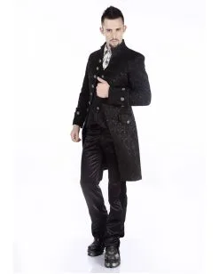 Viktorianischer Gothic Aristokrat Herren Mantel -Halloween Kostüme Herren Verkäufe viktorianischer gothic aristokrat herren mantel schwarz victorian gothic aristocrat mens coat black 39107 2